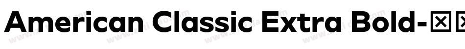 American Classic Extra Bold字体转换